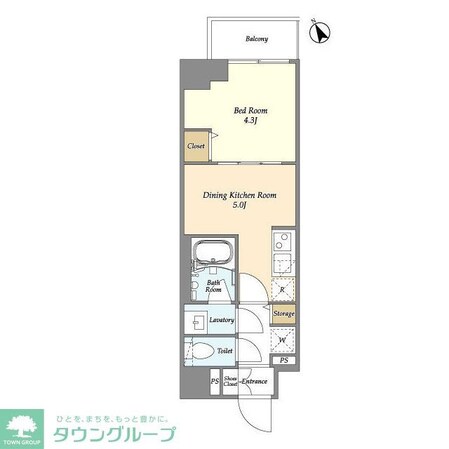 グランカーサ江戸川橋の物件間取画像